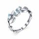 Серебряное кольцо АЛЬКОР 01-1706/00ТБ-00 с топазом