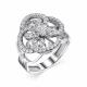 Серебряное кольцо АЛЬКОР 01-1720/00КЦ-00 с фианитом