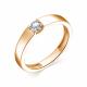 Серебряное кольцо АЛЬКОР 01-1722/00КЦ-06 с фианитом
