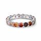 Серебряное кольцо АЛЬКОР 01-1766/00ГР-00 с фианитом и гранатом