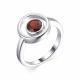 Серебряное кольцо АЛЬКОР 01-1772/00ГР-00 с гранатом