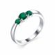 Серебряное кольцо АЛЬКОР 01-1775/00АГ-00 с агатом