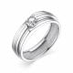 Серебряное кольцо АЛЬКОР 01-1830/00КЦ-00 с фианитом