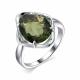 Серебряное кольцо АЛЬКОР 01-1872/00ТК-00 с ювелирным кристаллом