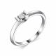 Серебряное кольцо АЛЬКОР 01-1917/000Б-00 с бриллиантом
