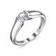 Серебряное кольцо АЛЬКОР 01-1923/00КЦ-00 с фианитом