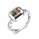 Серебряное кольцо АЛЬКОР 01-1976/00СТ-00 с султанитом