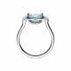Серебряное кольцо АЛЬКОР 01-1986/00ТБ-00 с топазом