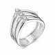 Серебряное кольцо АЛЬКОР 01-2164/00КЦ-00 с фианитом