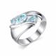 Серебряное кольцо АЛЬКОР 01-2193/00ТБ-00 с топазом