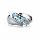 Серебряное кольцо АЛЬКОР 01-2193/00ТБ-00 с топазом