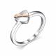 Серебряное кольцо Алькор с золотой накладкой и бриллиантом 01-2302/000Б-00