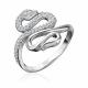 Серебряное кольцо Символ года Змея Platina с фианитом 01-2332-00-401-0200