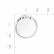 Серебряное кольцо Символ года Змея Platina с фианитом 01-2332-00-401-0200