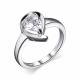 Серебряное кольцо АЛЬКОР 01-2379/00ГХ-00 с горным хрусталём
