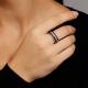 Серебряное кольцо АЛЬКОР 01-2393/00КЦ-17 с фианитом