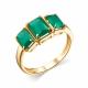 Серебряное кольцо АЛЬКОР 01-2398/00АГ-08 с агатом