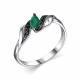 Серебряное кольцо АЛЬКОР 01-2440/00АГ-17 с агатом и шпинелью