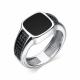 Серебряное кольцо АЛЬКОР 01-2508/0ЭМ3-00 с фианитом и эмалью