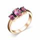 Серебряное кольцо АЛЬКОР 01-2529/00ТР-06 с топазом