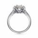 Серебряное кольцо АЛЬКОР 01-2535/00СВ-00 с Swarovski
