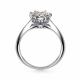Серебряное кольцо АЛЬКОР 01-2536/00СВ-00 с Swarovski