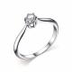 Серебряное кольцо АЛЬКОР 01-2546/00СВ-00 с фианитом