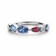Серебряное кольцо АЛЬКОР 01-2571/СВ62-00 с Swarovski