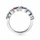 Серебряное кольцо АЛЬКОР 01-2571/СВ62-00 с Swarovski