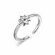 Серебряное кольцо АЛЬКОР 01-2615/00СВ-00 с Swarovski