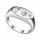 Серебряное кольцо АЛЬКОР 01-2617/00КЦ-00 с фианитом