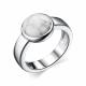 Серебряное кольцо АЛЬКОР 01-2635/00БА-00 с агатом