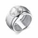 Серебряное кольцо АЛЬКОР 01-2636/0МБА-00 с агатом