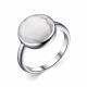 Серебряное кольцо АЛЬКОР 01-2637/00БА-00 с агатом