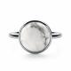 Серебряное кольцо АЛЬКОР 01-2637/00БА-00 с агатом