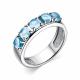 Серебряное кольцо АЛЬКОР 01-2694/00ТБ-00 с топазом