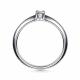 Серебряные кольца АЛЬКОР с муассанитом 01-2698/000М-00