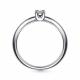 Серебряное кольцо АЛЬКОР 01-2706/000Б-00 с бриллиантом