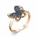 Серебряное кольцо АЛЬКОР 01-2766/КЦ15-67 с фианитом