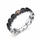 Серебряное кольцо АЛЬКОР 01-2816/000Б-17 с бриллиантом