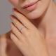 Серебряное кольцо АЛЬКОР 01-2836/00КЦ-00 с фианитом