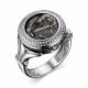 Серебряное кольцо АЛЬКОР 01-2853/0000-17
