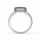 Серебряное кольцо АЛЬКОР 01-2946/КЦ10-17 с фианитом