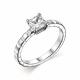 Серебряное кольцо АЛЬКОР 01-2958/00КЦ-00 с фианитом