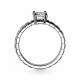 Серебряное кольцо АЛЬКОР 01-2958/00КЦ-00 с фианитом