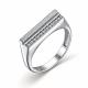 Серебряное кольцо АЛЬКОР 01-2963/00КЦ-00 с фианитом