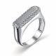 Серебряное кольцо АЛЬКОР 01-2964/00КЦ-00 с фианитом