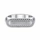 Серебряное кольцо АЛЬКОР 01-2964/00КЦ-00 с фианитом