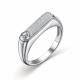 Серебряное кольцо АЛЬКОР 01-2965/00КЦ-00 с фианитом
