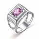 Серебряное кольцо АЛЬКОР 01-2997/0КДА-00 с александритом